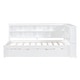 preview thumbnail 72 of 105, L-shape Daybed Wooden Sofa Bed Corner Bed with Bookcase Guardrail Built-in USB Charging Ports, Space-saving Bed