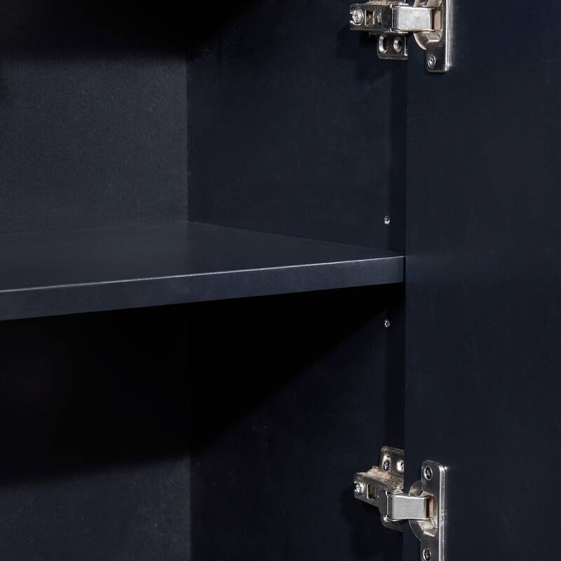 Sideboard Cabinet with 4 Doors, Buffet Cabinet with Adjustable Shelves, Kitchen Storage Cabinet with Metal Legs