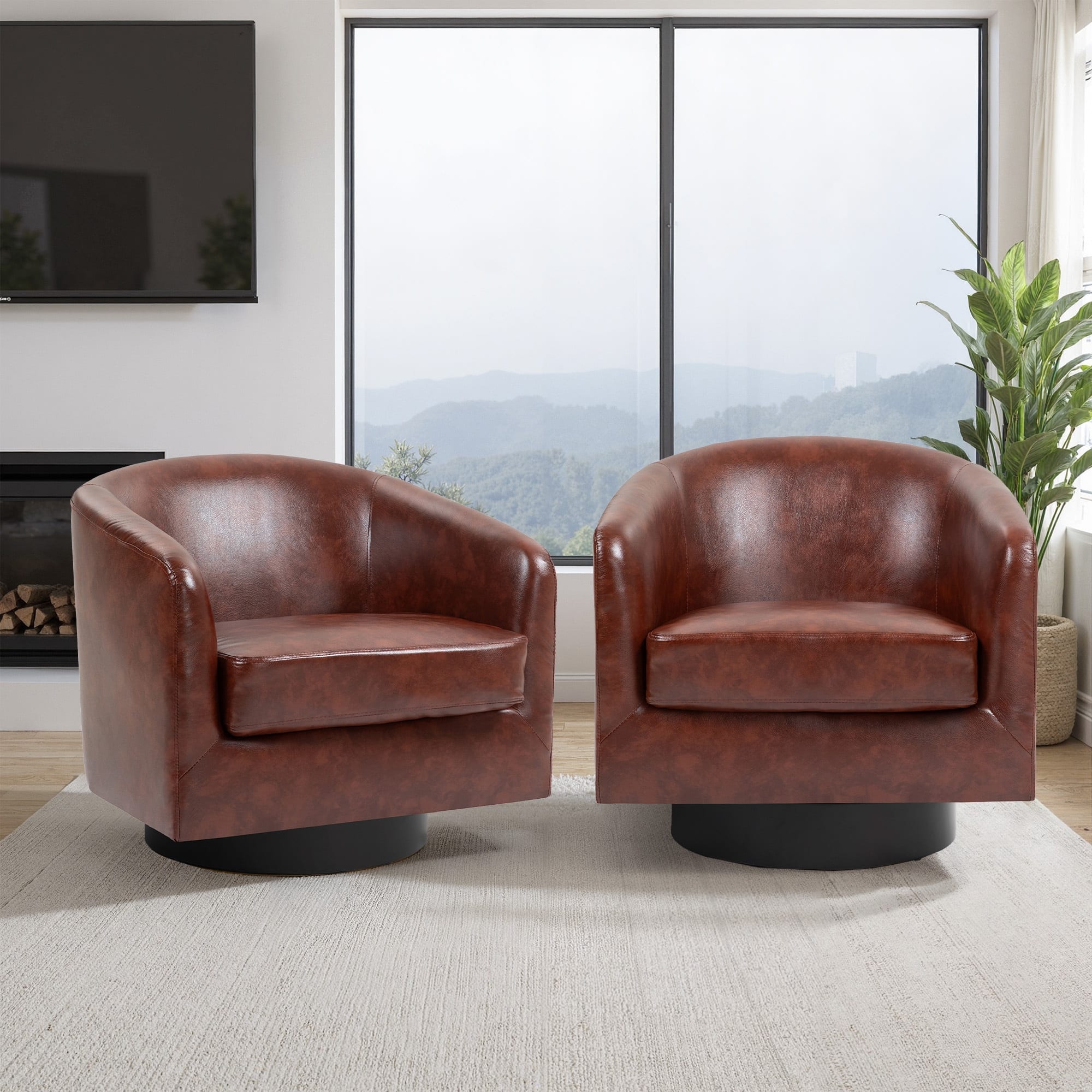 Option P-Red Brown-Set of 2