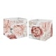 preview thumbnail 1 of 2, Boho Shabby Chic Floral Girl Foldable Fabric Storage Bins Ivory Bohemian Vintage Garden Watercolor Flower Nature Elegant Rose