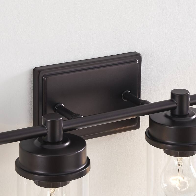 KAWOTI 4-light Modern Bathroom Vanity Light with Cylinder glass