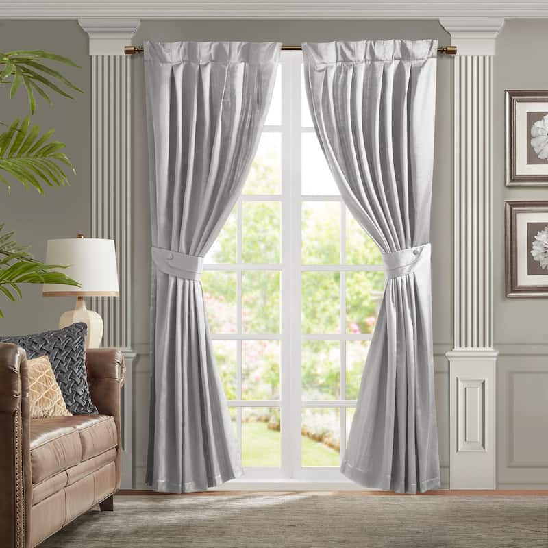 Pleat Curtain Panel with Tieback