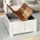 preview thumbnail 2 of 29, Modern Farmhouse Coffee Table with Hidden Interior Storage