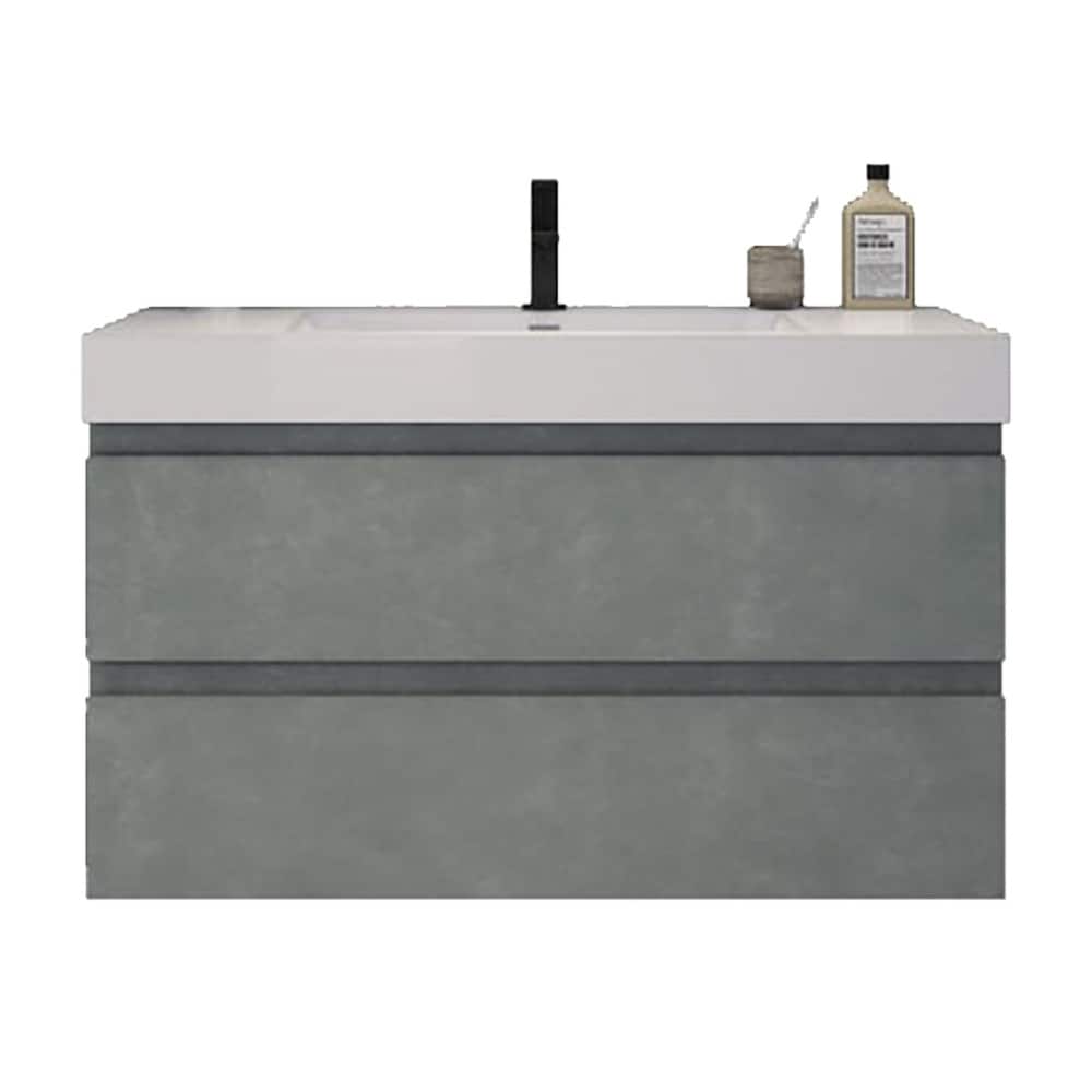 Baillie 42'' Wall-Mounted Vanity with Reinforced Acrylic Sink