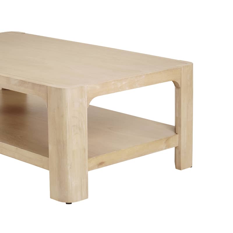 NPD Furniture Trevin Coffee Table with Open Shelf