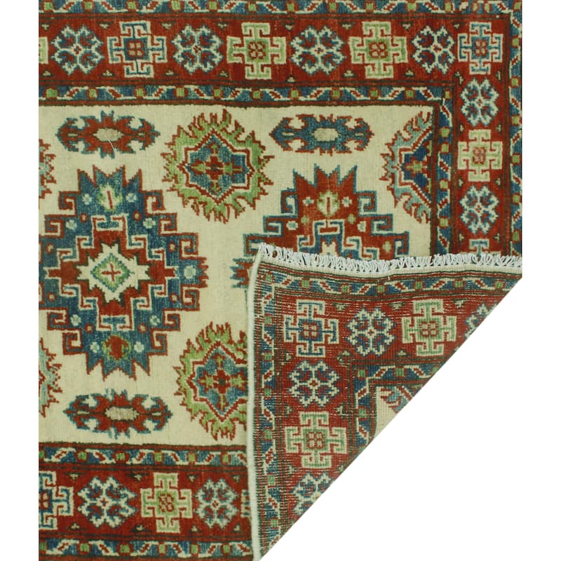Kazak Hakeem Ivory/Red Runner - 2'7" x 20'0"