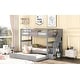 preview thumbnail 32 of 46, Twin-Over-Twin Bunk Bed with Trundle and Storage Staircase, Space-Saving Design