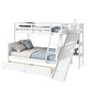 preview thumbnail 6 of 9, Twin Over Full Bunk Bed with Slide, Storage Drawers, Shelves, and Ladder for Kids Room