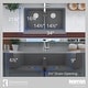 preview thumbnail 54 of 75, Karran Retrofit Farmhouse Quartz 34 in. Double Bowl 50/50 Sink Kit