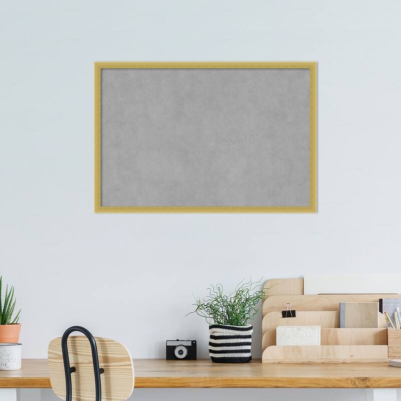 Amanti Art Svelte Polished Gold Framed Magnetic Board