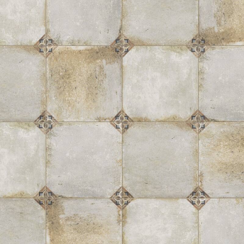 Merola Tile D'Anticatto Decor Savona 8-3/4" x 8-3/4" Porcelain Floor and Wall Tile