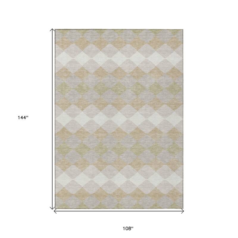 HomeRoots Geometric Transitional Rectangle Outdoor Rug
