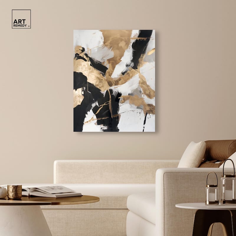 Cracked Gilt II Canvas by Art Remedy, Gallery Wrapped
