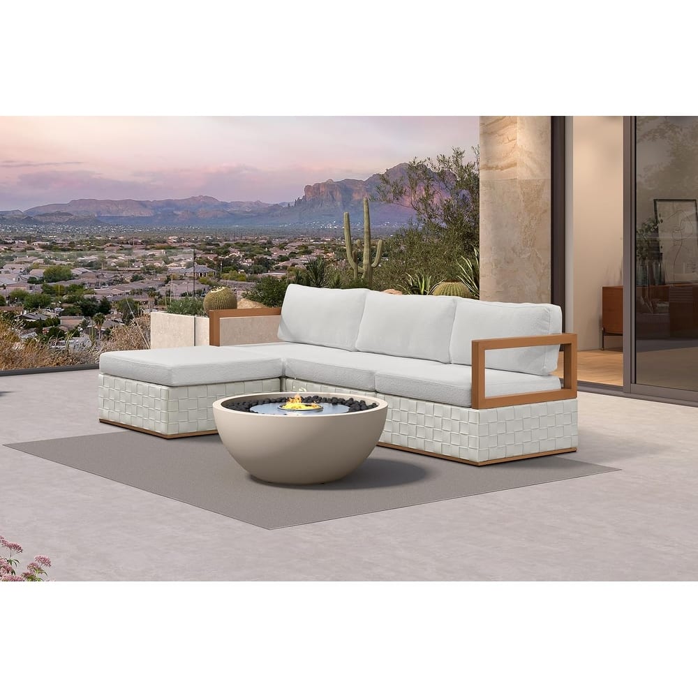 PURPLE LEAF GLFSF White sofa Outdoor Couch for Yard Porch Deck Patio Conversation Sets