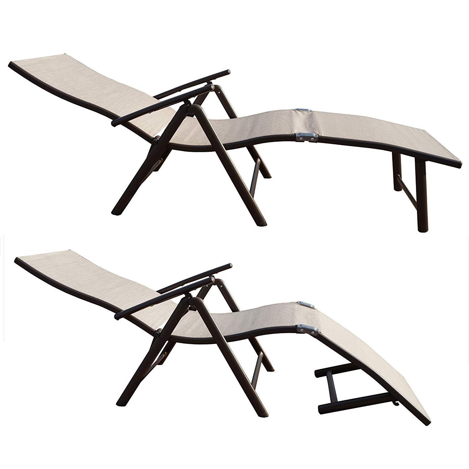 Kozyard cozy aluminum beach yard pool online folding reclining adjustable chaise lounge chair