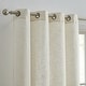 preview thumbnail 22 of 87, HLC.me Madison Faux Linen Textured Sheer Privacy Sun Light Filtering Window Grommet Thick Curtains Panels, Set of 2