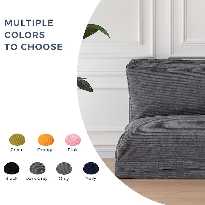 Corduroy Bean Bag Folding Sofa Bed