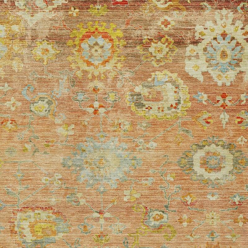 HomeRoots Floral Traditional Rectangle Outdoor Rug