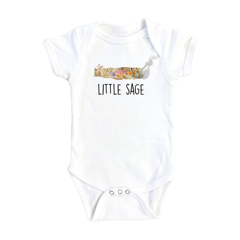 Sage Smudge Witchy - Baby Boy Girl Clothes Infant Bodysuit Funny Cute Newborn 5 - Natural - 0-3M