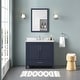 preview thumbnail 95 of 109, OVE Kansas Single Sink Bathroom Vanity, Dove White Engineered Stone Top