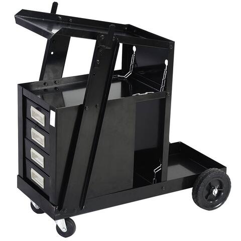 4 Drawers Portable Wheels Steel Welding Cart