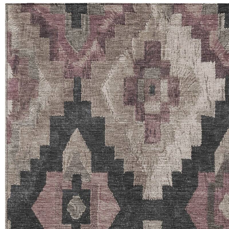 HomeRoots Aztec Transitional Rectangle Outdoor Rug