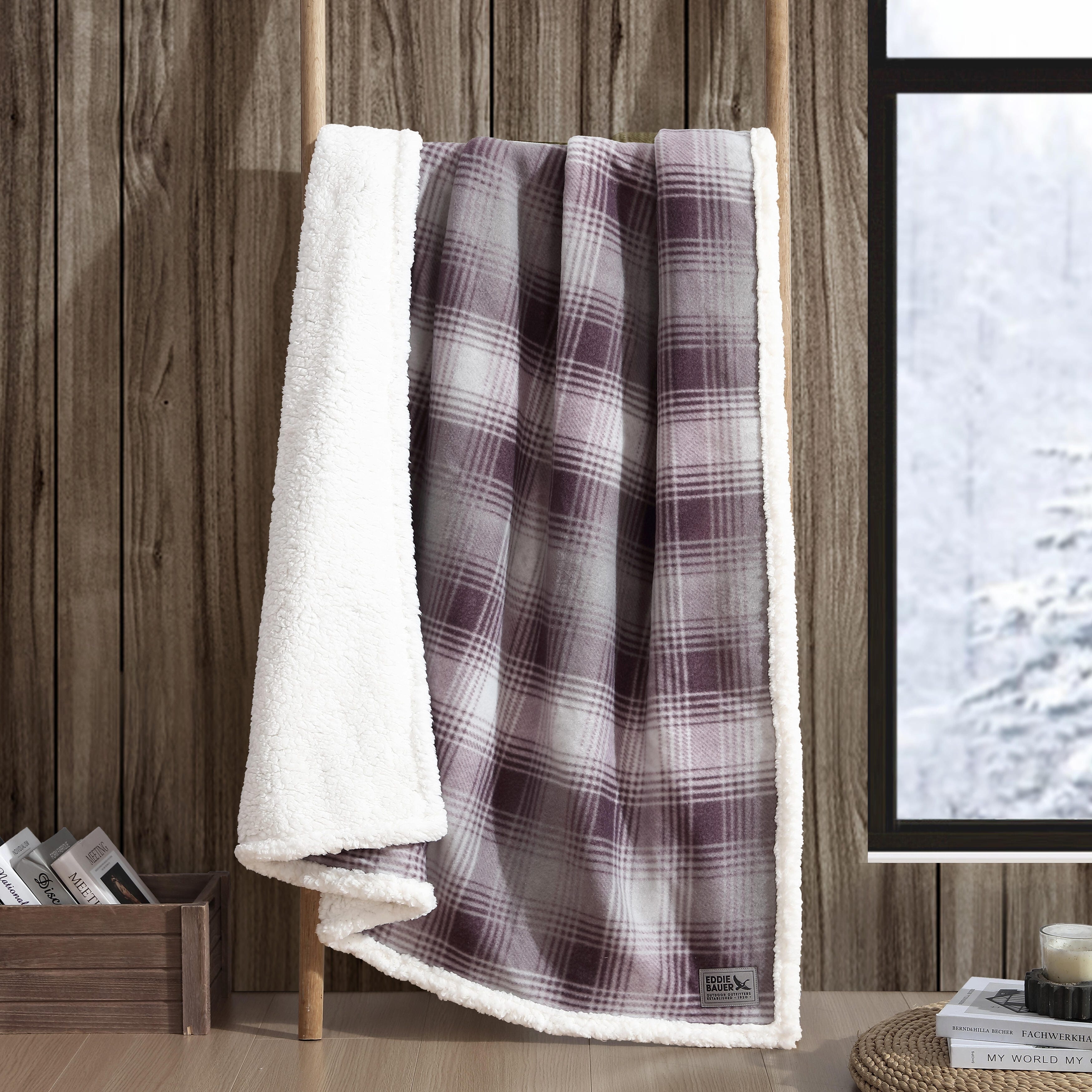 Eddie Bauer Ultra Soft Plush Fleece Reversible Oversized Throw Blankets Bed Bath Beyond 8188865