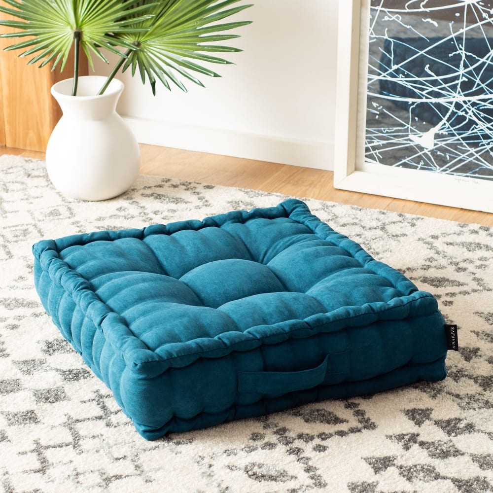 SAFAVIEH Isgard Tufted 18-inch Square Floor Pillow with Insert