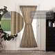 preview thumbnail 2 of 11, Sawyer Mill Plaid Door Panel - Door Panel 72x40 Dark Tan/Coal Black