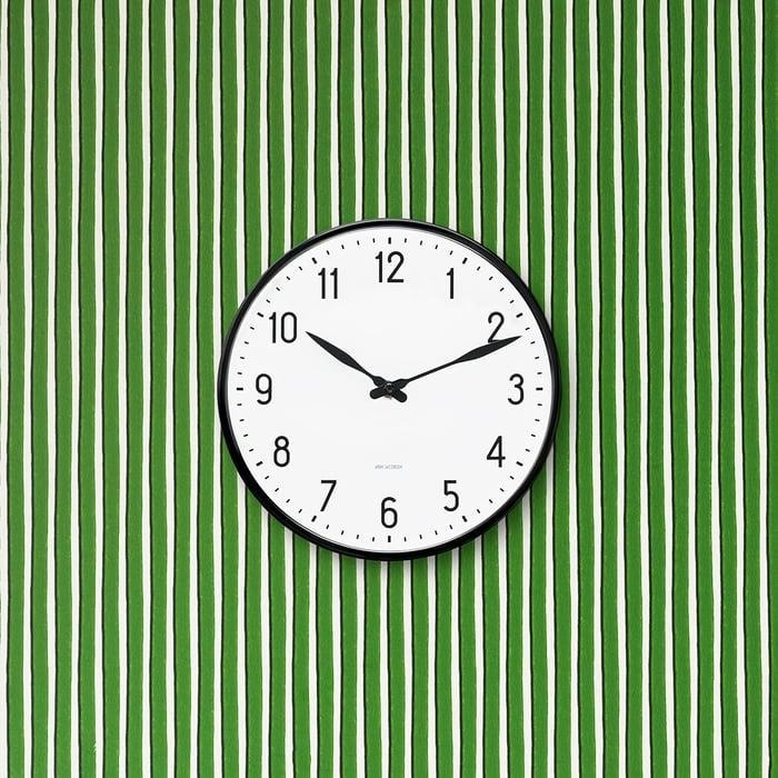 Arne Jacobsen Station Wall Clock - Overstock - 40892447