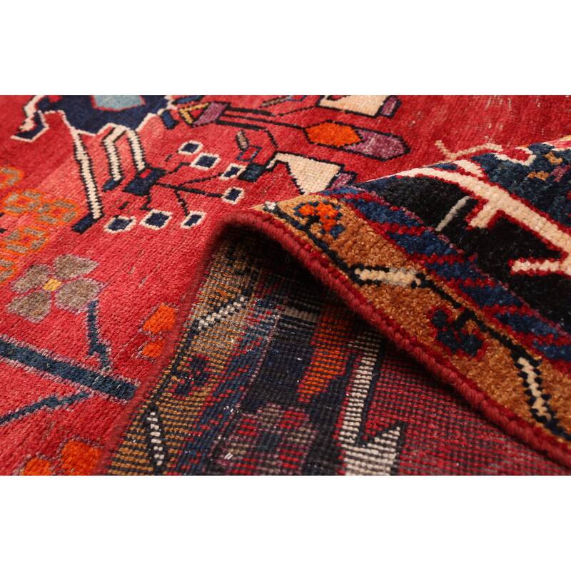 ECARPETGALLERY Hand-knotted Konya Anatolian Red Wool Rug - 4'9 x 9'7