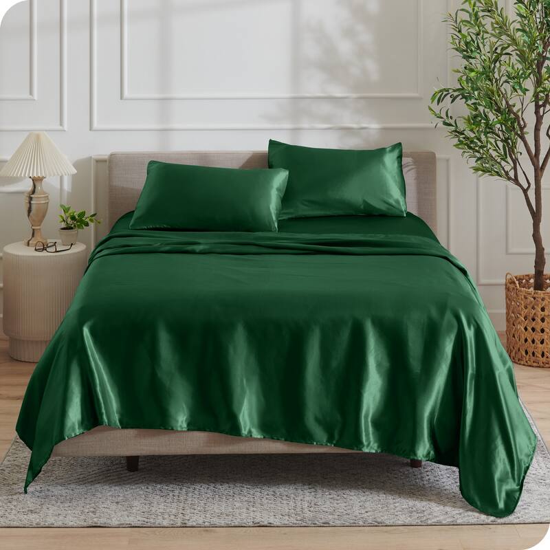Bare Home Poly Satin Sheet Set
