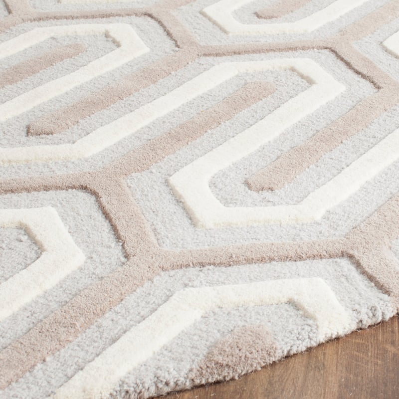 SAFAVIEH, Handmade Cambridge Faiza Modern Moroccan Wool Rug