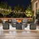 Option Grey Wicker Gray Cushion