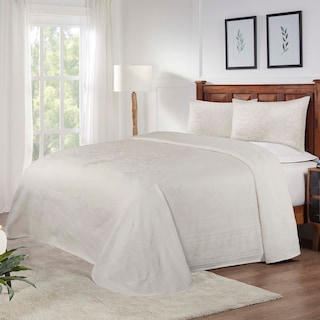 Cotton Blend Oversized Vintage Medallion Bedspread Set by Superior