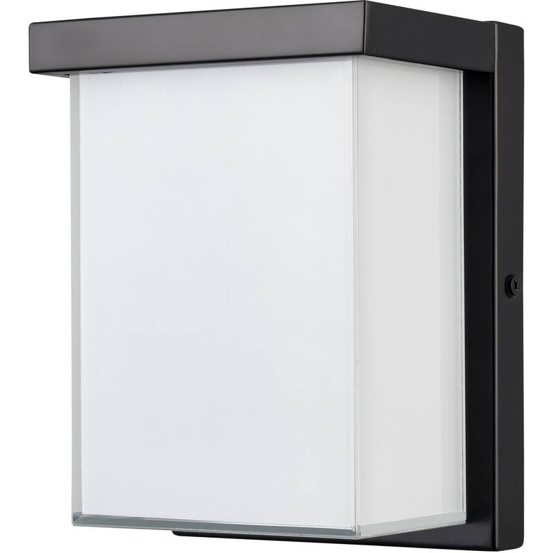Millennium Lighting 74101 8" Tall LED Outdoor Wall Sconce with Frosted - Powder Coated Black