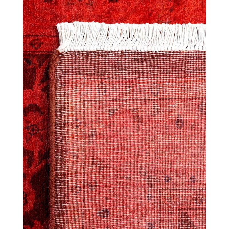 Contemporary Overdyed Wool Hand Knotted Runner - 2' 6" x 8' 10"