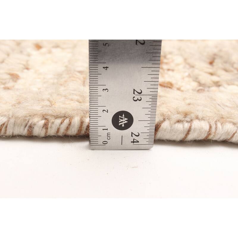 ECARPETGALLERY Hand-knotted Tangier Beige Wool Rug - 5'3 x 7'10