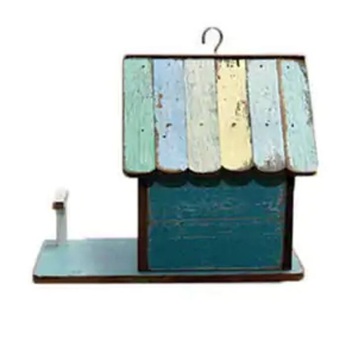 Recycled Wood Ecofriendly Hanging Birdhouse Handmade in Thailand