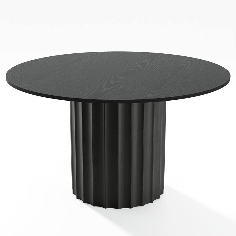 Solid Wood Round Dining Table Kitchen Table for Living/Dining Room Coffee Office