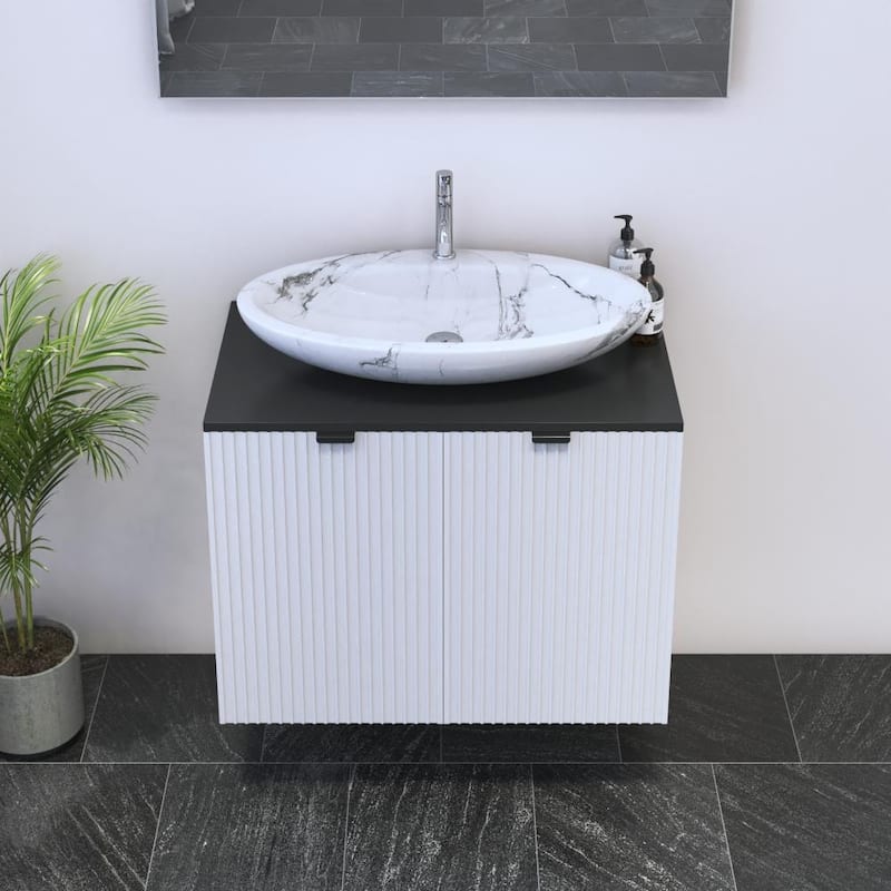 Nicole 2D 80 Floating Bathroom Vanity (32" Width)