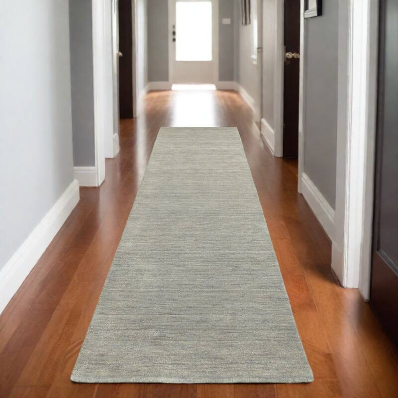 HomeRoots Solid Color Modern Rectangle Area Rug - 96.06 in. x 29.92 in.  x 0.59 in.