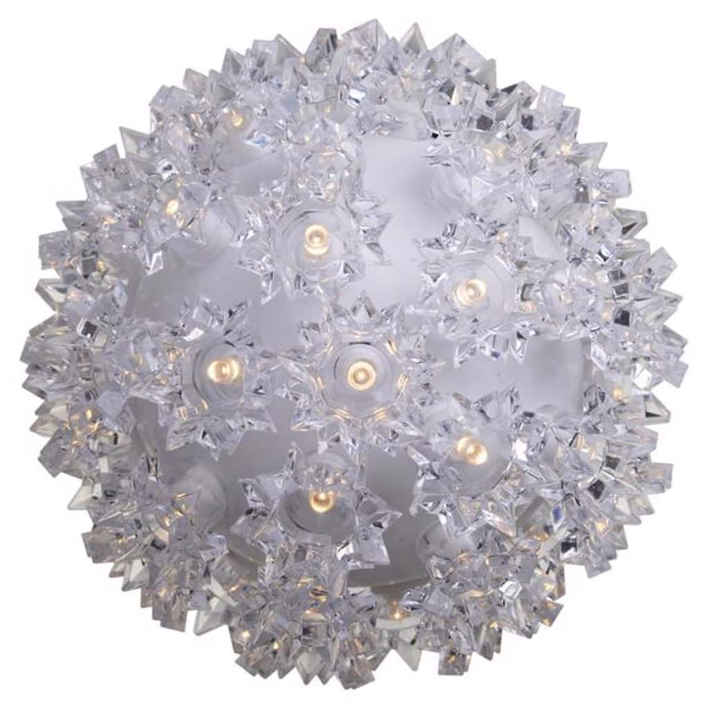 Celebrations LED Multi Starlight Sphere 6 in. Hanging Decor - White