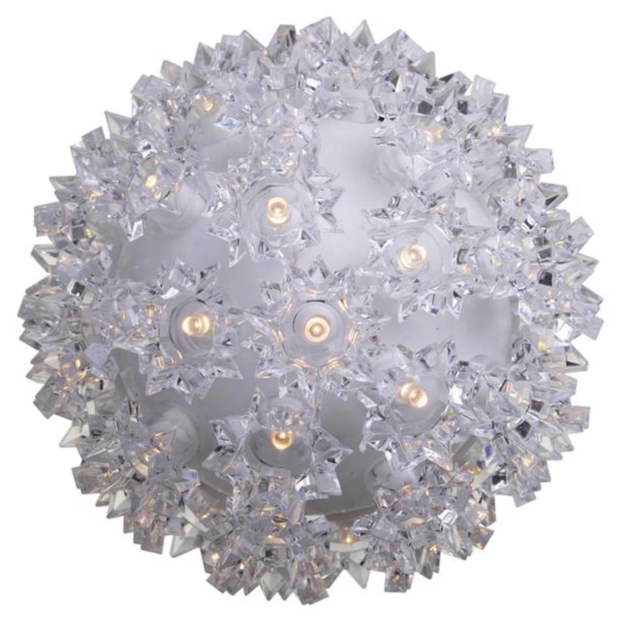 Celebrations LED Multi Starlight Sphere 6 in. Hanging Decor - White