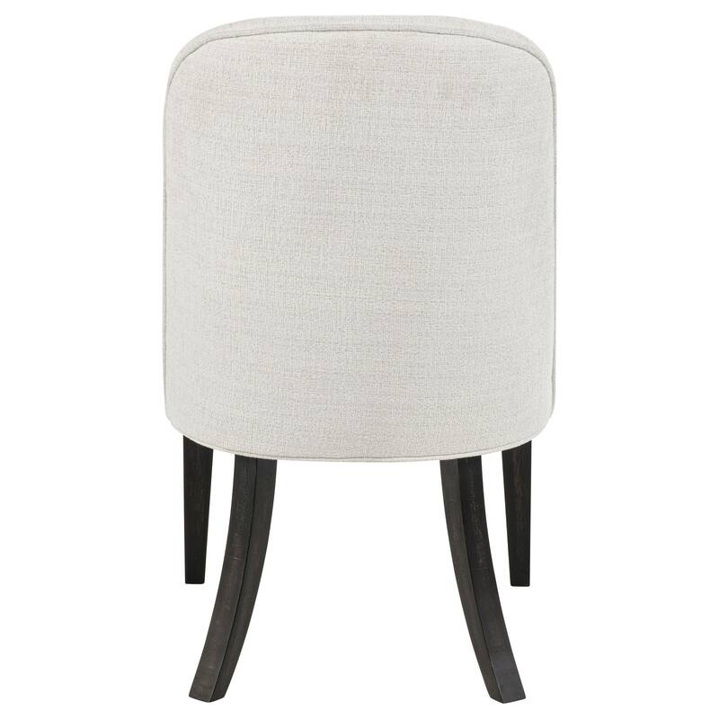 Leandro Upholstered Dining Side Chair Cream (Set of 2)