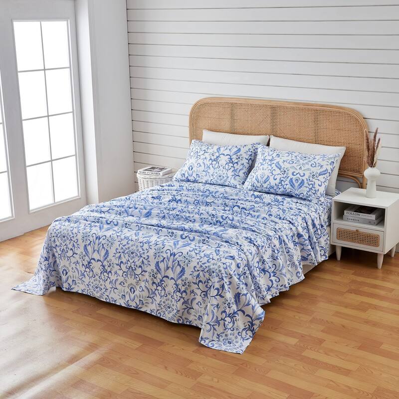 Linery & Co. Ultra-Soft Brushed Winter-Themed Microfiber Sheet Set