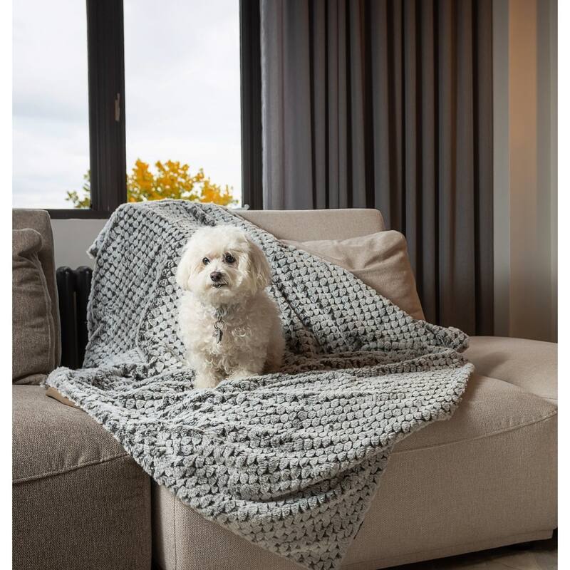 HomeRoots Brown Ombre Plush Throw