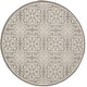 preview thumbnail 24 of 129, Nourison Jane Floral Medallion Indoor only Area Rug 8' x Round - Ivory/Grey