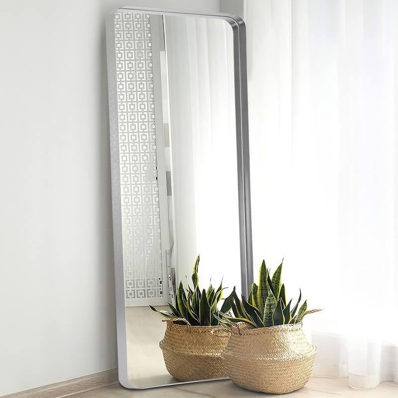 Modern Aluminum Alloy Wall-mounted Rectangular/Arched Deep Mirror