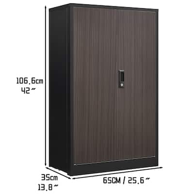 Metal Storage Cabinet with Locking Doors and Adjustable Shelf, Folding Filing Storage Cabinet , Folding Storage Locker Cabinet
